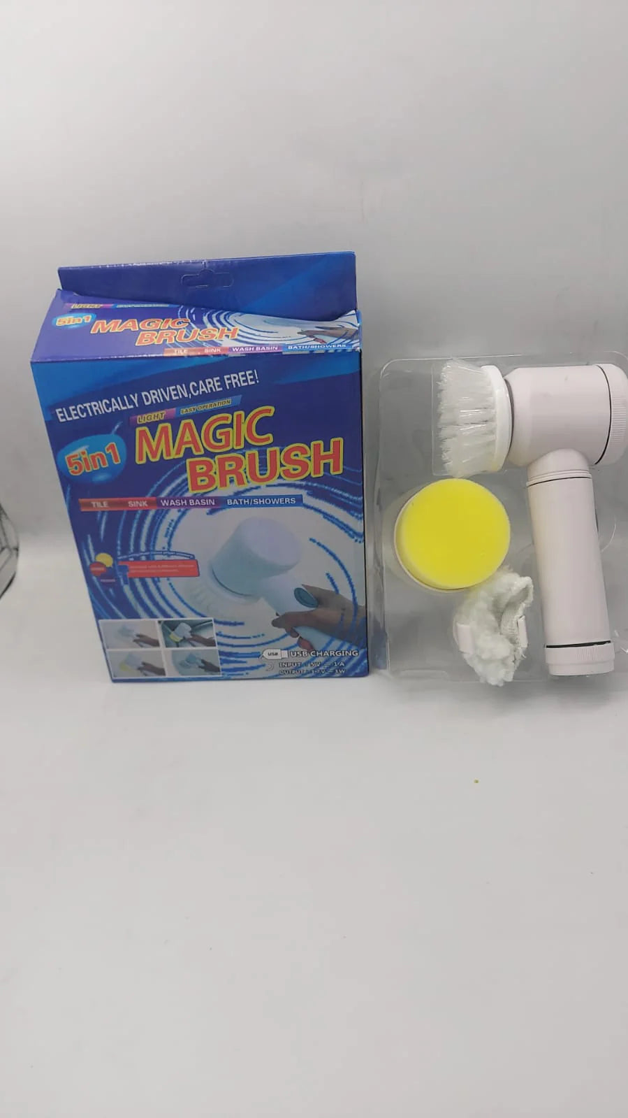 Cleaning Magic Electric Brush 5-in-1 Rechargeable Scrubber